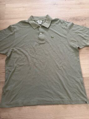 Lacoste Sage Green Polo Men’s Size 7 100% Cotton Preppy Classic Fit